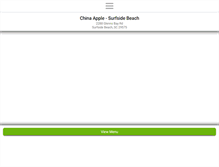 Tablet Screenshot of chinaapplesurfsidebeach.com